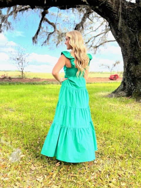 POPLIN MAXI DRESS - X-SMALL