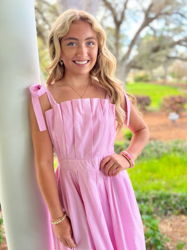 PEONY PINK STRIPE - MEDIUM