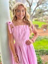PEONY PINK STRIPE - MEDIUM