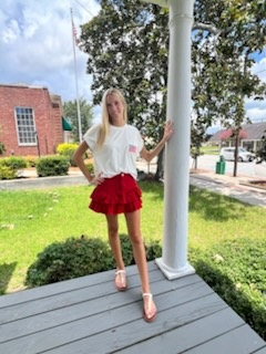 DROP SHOULDER PATRIOTIC TEE