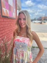 AURORA STRAPPY PATCHWORK DRESS