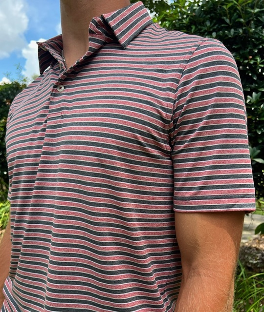 CAHABA HEATHER POLO BLACK CHERRY