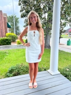 IMOGEN TIE MINI DRESS