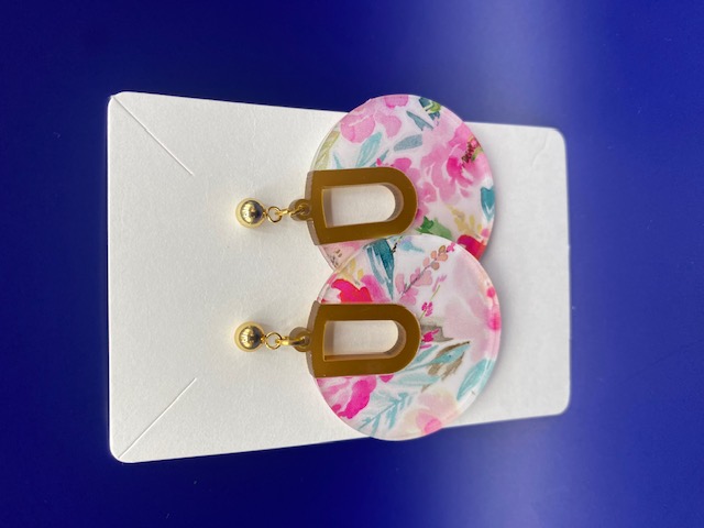 EARRING FLORAL NOTCH