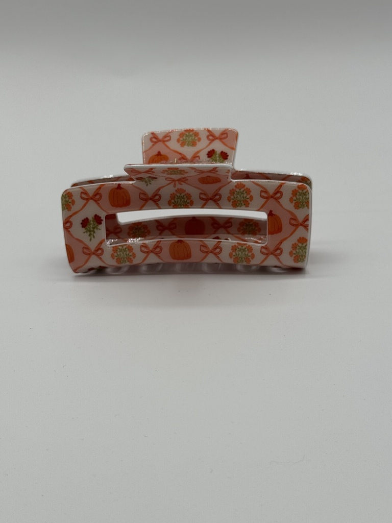 PATCHWORK PUMPKINS CLAW CLIP