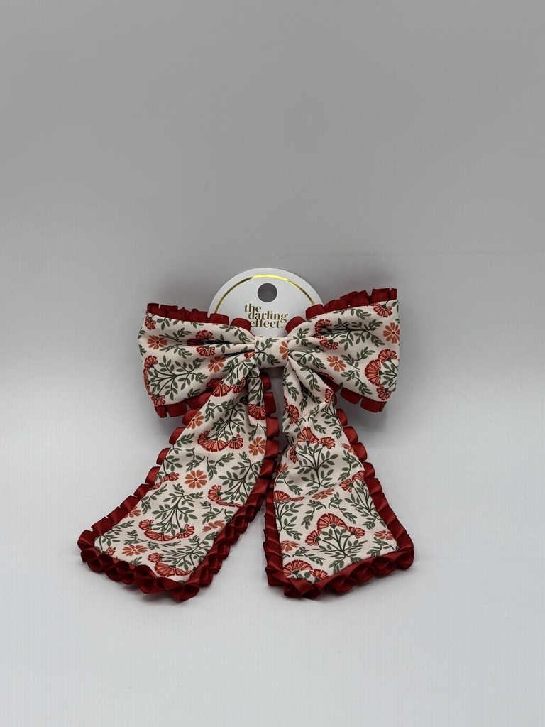 DUSTY ROSE HAIR BOW