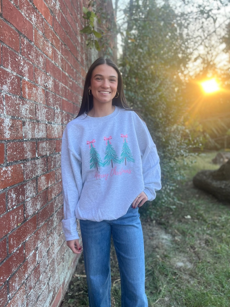 PINK MERRY CHRISTMAS SWEATSHIRT