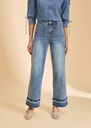 OLIVIA CUFFED WIDE LEG JEAN