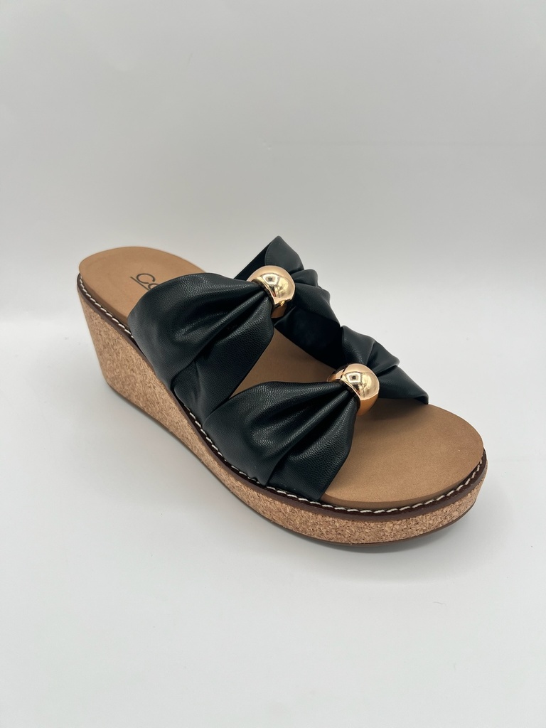 MISS UNDERSTOOD BLACK WEDGE