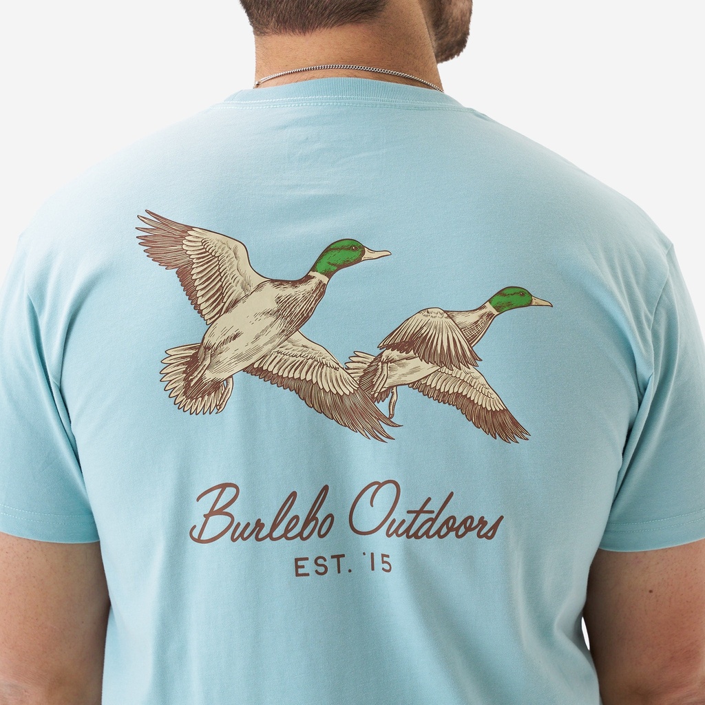 SKY BLUE FLYING MALLARD TEE