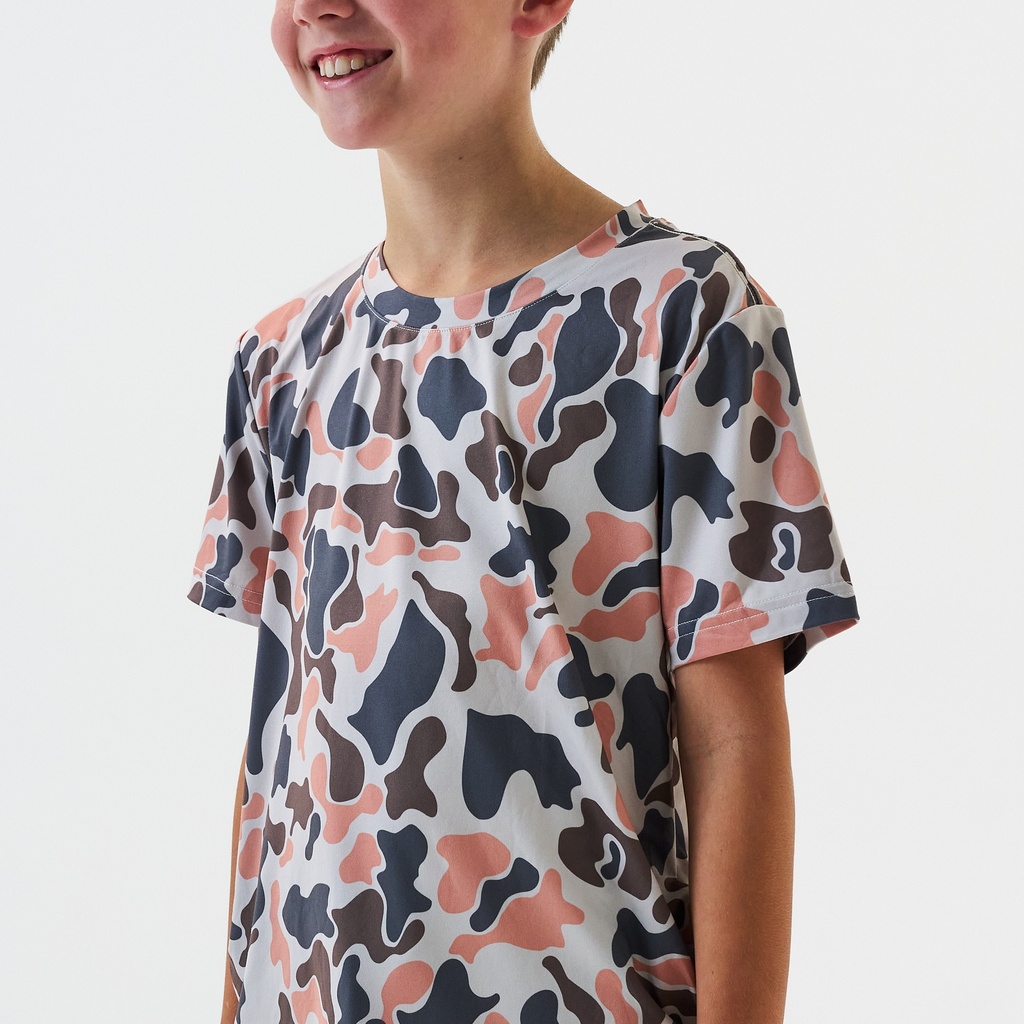 YOUTH VINTAGE CAMO PERFORMANCE TEE