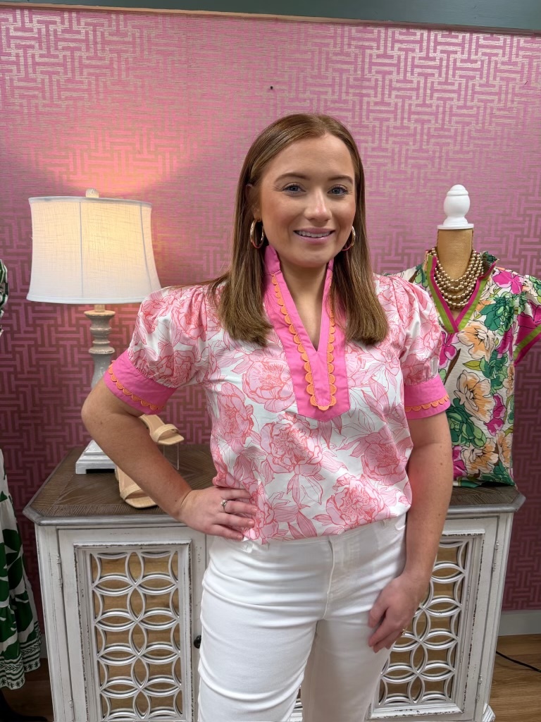 BLUSHING PEONY TOP