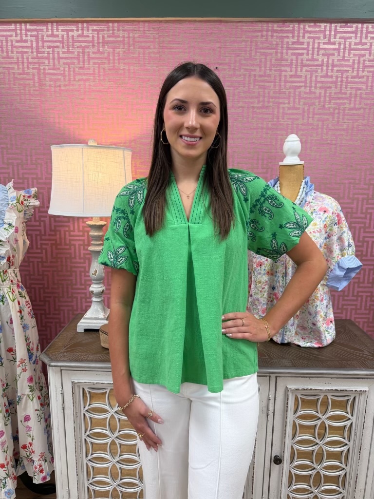 APPLE GREEN TOP