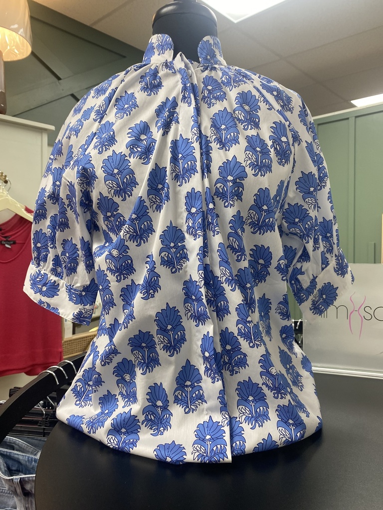 BOHO BLUE LOTUS TOP