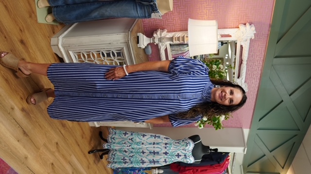 TRUE BLUE MIDI DRESS