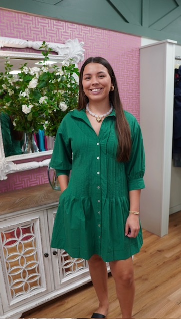 THE FALL GREEN DRESS