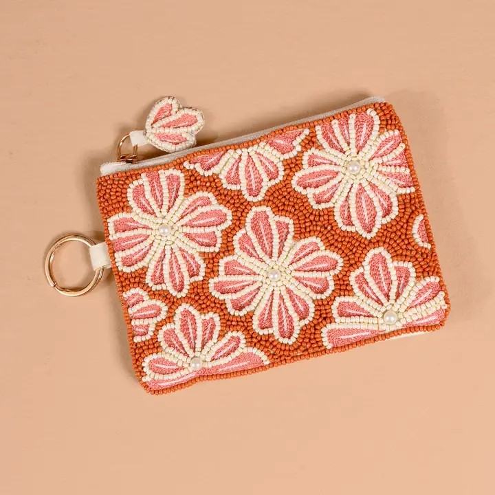 BEADED POUCH SIENNA SPICE