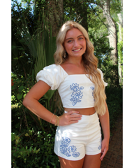 SONNET EMBROIDERED TOP