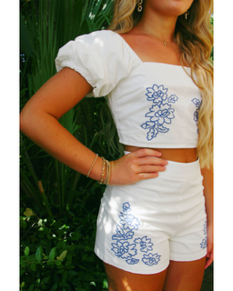 SONNET EMBROIDERED SHORT