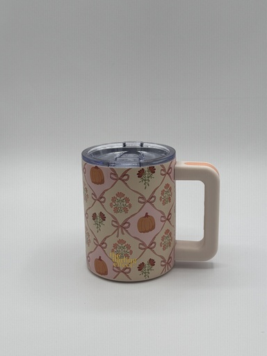 14oz PATCHWORK PUMPKINS INSULATED MUG