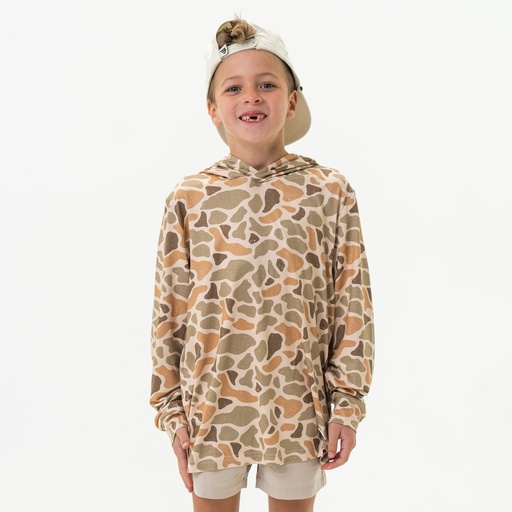 BURLEBO YOUTH PERFORMANCE HOODIE VENADO CAMO