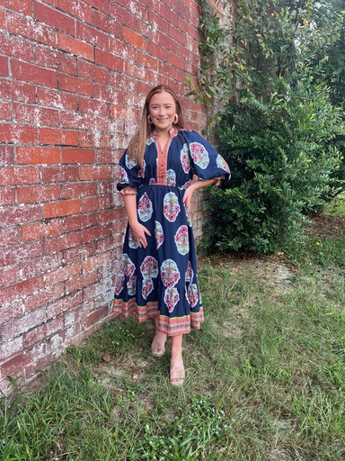 MIDNIGHT FLORAL MIX DRESS