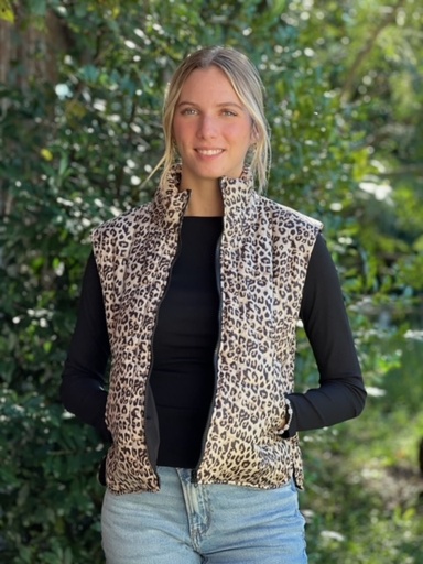 LEOPARD PRINT VEST