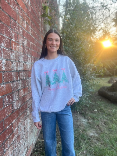 PINK MERRY CHRISTMAS SWEATSHIRT