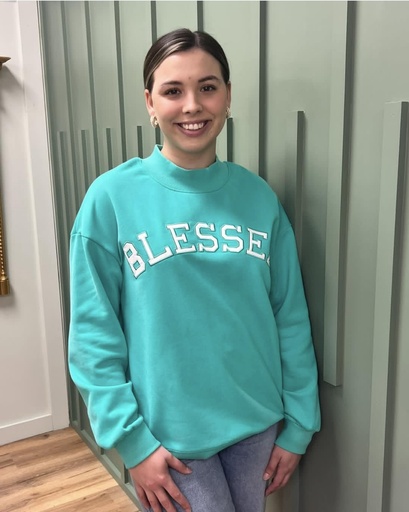 BLESSED MOCK NECK SWEATSHIRT