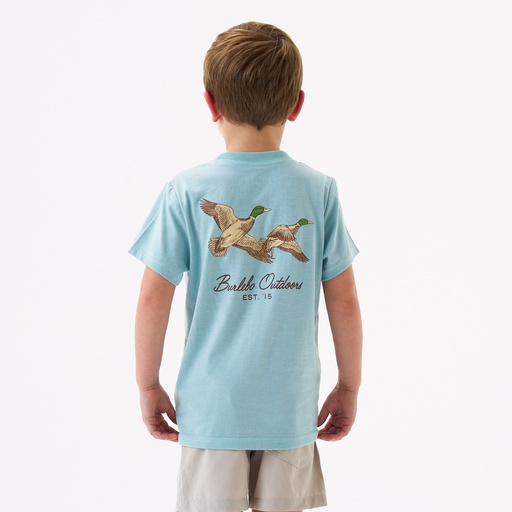 YOUTH SKY BLUE FLYING MALLARD TEE