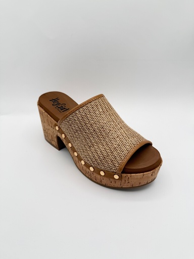 MAY I HELP YOU HONEY RAFFIA WEDGE