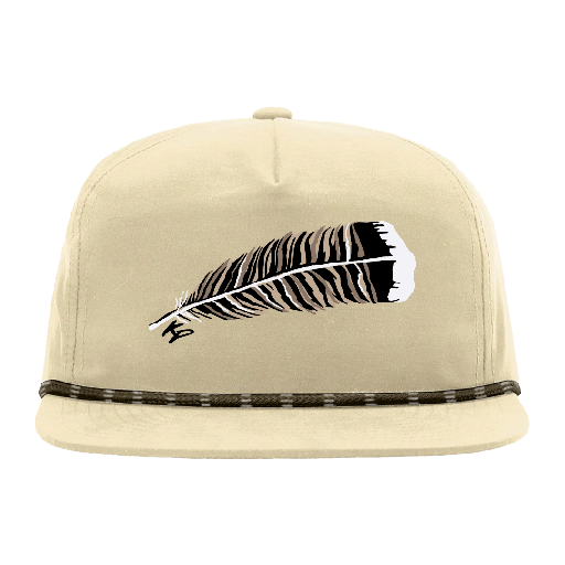 TURKEY FEATHER IVORY HAT