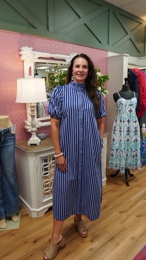 TRUE BLUE MIDI DRESS