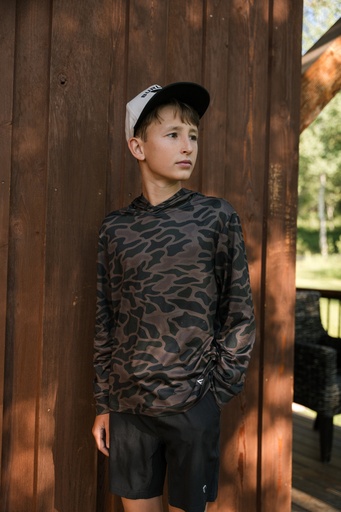 YOUTH PERFORMANCE HOODIE- BENDITA CAMO
